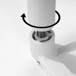 Aluminum Outdoor Round Side Table With Adjustable Feet White - Crestlive Products -Outdoor Furniture Store GUEST dbd0c099 f9e3 4155 89e6 9f3095b72778