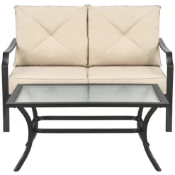 Costway 2 PCS Patio Loveseat With Coffee Table Outdoor Sofa Bench With Cushions 19 Costway 2 PCS Patio Loveseat With Coffee Table Outdoor Sofa Bench With Cushions -Outdoor Furniture Store GUEST dc205c1f eb61 4020 a26c 5f47e898cde3