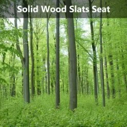 Costway Patio Park Garden Bench Porch Chair Outdoor Deck Cast Iron Hardwood Rose -Outdoor Furniture Store GUEST dc9aff96 5c09 4f9e bbee d485417bdecd