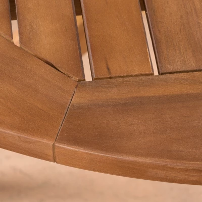 Natividad 5pc Acacia & Wicker Dining Set - Teak/Brown - Christopher Knight Home 4 Natividad 5pc Acacia & Wicker Dining Set - Teak/Brown - Christopher Knight Home - Image 2