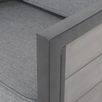 Jax 4pk Faux Wood Club Chair - Gray - Christopher Knight Home 5 Jax 4pk Faux Wood Club Chair - Gray - Christopher Knight Home - Image 3