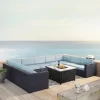 Biscayne 6pc Outdoor Wicker Sectional Set With Fire Table - Mist - Crosley -Outdoor Furniture Store GUEST de45f648 a950 4802 bb0e e20f5b2b7d3d