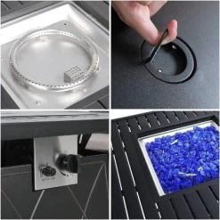 Captiva Designs 7pc Steel & Wicker Outdoor Square Fire Pit Furniture Set With Cushions -Outdoor Furniture Store GUEST de64ec9a cc3a 4606 bf8f 5c8b9afcd482