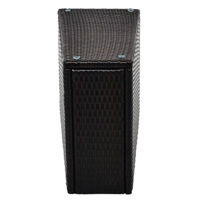 4pc Wicker Half-Moon Patio Set With Cushions - Brown/Beige - GODEER 15 4pc Wicker Half-Moon Patio Set With Cushions - Brown/Beige - GODEER - Image 13