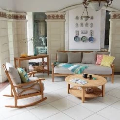 Abbington Teak Daybed With Cushion - Beige - Cambridge Casual -Outdoor Furniture Store GUEST dfe3c529 7364 4ebb 852a df3eb42b9c1d