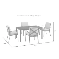 Kaplan 5pc Outdoor Dining Set With Arm Chairs Mist/Oil Rubbed Bronze - Crosley 19 Kaplan 5pc Outdoor Dining Set With Arm Chairs Mist/Oil Rubbed Bronze - Crosley -Outdoor Furniture Store GUEST e0d5dd99 0e6f 458f 9473 3cc8798d26b9