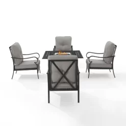 5pc Dahlia Outdoor Steel Fire Pit Set Taupe/Matte Black - Crosley 19 5pc Dahlia Outdoor Steel Fire Pit Set Taupe/Matte Black - Crosley -Outdoor Furniture Store GUEST e1a47703 6c0c 46d1 9136 6261caf674ef