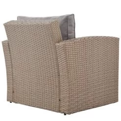 4pc Outdoor Wicker Conversation Set With Cushions - Gray - GODEER 22 4pc Outdoor Wicker Conversation Set With Cushions - Gray - GODEER -Outdoor Furniture Store GUEST e1aa4263 d8a8 4e29 a473 8bfa244ee6b4