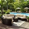 Catalina 6pc Outdoor Wicker Sectional Set - Sand/Brown - Crosley -Outdoor Furniture Store GUEST e23f4b0d 3473 46d4 b344 22e842e4076c