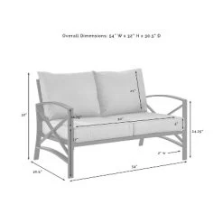 Crosley Kaplan Outdoor Patio Loveseat -Outdoor Furniture Store GUEST e31c4cbc a993 4c1e 8b23 05dec03bd72d 1