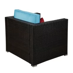 4pc Outdoor Wicker Conversation Set With Cushions - Blue/Brown - GODEER 14 4pc Outdoor Wicker Conversation Set With Cushions - Blue/Brown - GODEER -Outdoor Furniture Store GUEST e31c5d11 d062 4c82 a79b 646fe858b54e 1