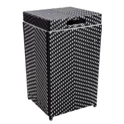 2pc Maksville Outdoor Aluminum Storage Bench & Trash Can - MiBasics -Outdoor Furniture Store GUEST e32f4828 9edb 4937 8379 3b6422165671 1