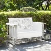 Bates Outdoor Loveseat Glider - White - Crosley -Outdoor Furniture Store GUEST e49001be d114 479d 94c3 346615307805