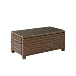 Bradenton Outdoor Wicker Glass Top Coffee Table - Crosley -Outdoor Furniture Store GUEST e52d7a8a dee2 4697 9dfe d938a1b80dbb