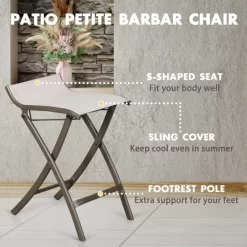 Aoodor Outdoor Furniture 2 Piece Bar High Patio Chairs - Brown -Outdoor Furniture Store GUEST e5526d77 0cbe 4179 a7ae 06c0665826af