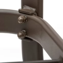 Square Patio Bar Height Table With Tempered Glass Top & Umbrella Hole - Brown - Crestlive Products -Outdoor Furniture Store GUEST e61c32d4 46a0 4f2e 935a 69e21910edbf