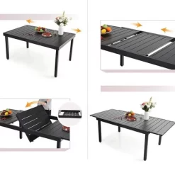 Captiva Designs 9pc Steel Outdoor Patio Dining Set With Extendable Table & Wicker Rattan Chairs With Cushions 11 Captiva Designs 9pc Steel Outdoor Patio Dining Set With Extendable Table & Wicker Rattan Chairs With Cushions -Outdoor Furniture Store GUEST e6336ed8 d0bf 4baf b7ce 0246edb9af5f 2