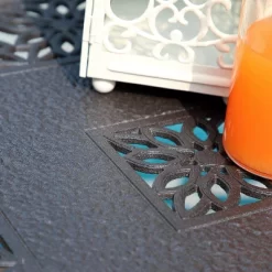 38.6"x23" Rectangular Outdoor Patio Cast Aluminum Coffee Table With Frosted Surface - Captiva Designs -Outdoor Furniture Store GUEST e64b6430 c131 496d 9c12 c25afaefb32d