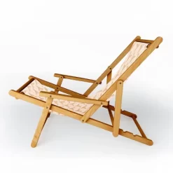 Iveta Abolina Pecan Cranes Cream Sling Chair - Cream - Deny Designs