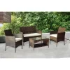 4pc Rattan Wicker Outdoor Lounge Chair With Cushions - Brown/Beige - GODEER 1 4pc Rattan Wicker Outdoor Lounge Chair With Cushions - Brown/Beige - GODEER -Outdoor Furniture Store GUEST e9d43e80 b09e 439d a8f4 596170f3e4c3