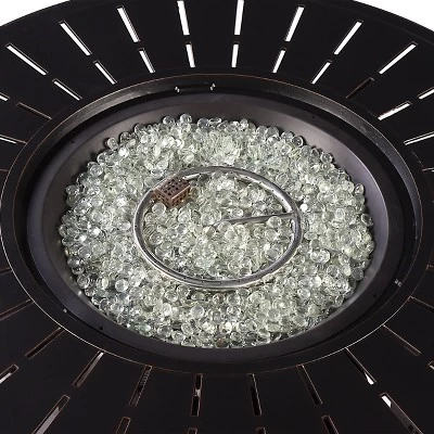 Oakland Living 5pc Swivel Rocking Aluminum Outdoor Dining Set Copper/Gray 7 Oakland Living 5pc Swivel Rocking Aluminum Outdoor Dining Set Copper/Gray - Image 5