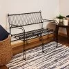 Sunnydaze Decor Sunnydaze Indoor/Outdoor Modern Furniture Steel Wire Patio Bench - Black - 30.75" H -Outdoor Furniture Store GUEST eaf5e58d 77e4 4f41 88b2 ac538026fa3f