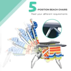 Tangkula 2 Pack Of Folding Beach Chair Portable Backpacking Chair With Cup Holder Headrest Storage Bag For Outdoor -Outdoor Furniture Store GUEST eb0f6250 f7a2 4d1c a11f bb446985aea3