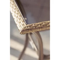 3pc Lakewood Ranch Steel Woven Wicker Outdoor High Top Bistro Patio Furniture Set With Cushions Brown - Room & Joy -Outdoor Furniture Store GUEST ebb571d9 fc75 43a1 bbdc 0a790789b5f2