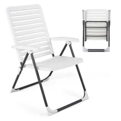 Costway Patio PP Folding Chair Adjustable Reclining 7-Level All-Weather Portable Outdoor -Outdoor Furniture Store GUEST ec54b161 65fb 4433 9d55 f96c1420260b