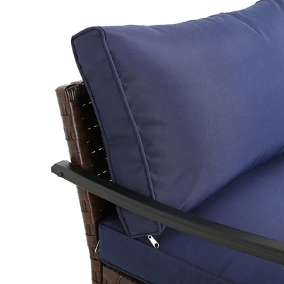 Right Arm Patio Chair - Navy - Patio Festival 4 Right Arm Patio Chair - Navy - Patio Festival - Image 2