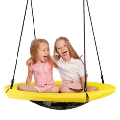 Costway 40'' Nest Tree Swing Outdoor Round Swing For Backyard BlueGreen -Outdoor Furniture Store GUEST ec5a8ea7 dff3 4fb5 8a82 2915fa3129fe