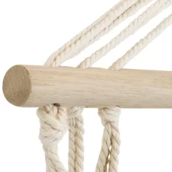 Sunnydaze Decor Sunnydaze Outdoor Hanging Polycotton Hammock Chair With Armrests And Hardwood Spreader Bar - 300 Lb Weight Capacity - Storm -Outdoor Furniture Store GUEST ec72aab9 8bd3 4f81 b56d 084becdc6811 2