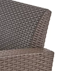 Jennings 5pc Faux Wicker Chat Set With Fire Pit - Brown/Mixed Beige - Christopher Knight Home -Outdoor Furniture Store GUEST ed494e13 ec2e 40eb b242 c94953cd564f