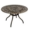 5pc Patio Dining Set With 48" Rose Ornate Traditional Mesh Lattice Aluminum Round Table - Bronze - Oakland Living -Outdoor Furniture Store GUEST edae1bc9 b773 488e acbb 9078b0db9ea7
