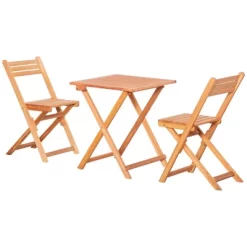 Outsunny 3 Piece Folding Patio Bistro Set, Wooden Outdoor Chairs And Table Set, Garden Dining Furniture For Poolside, Balcony, Teak 9 Outsunny 3 Piece Folding Patio Bistro Set, Wooden Outdoor Chairs And Table Set, Garden Dining Furniture For Poolside, Balcony, Teak -Outdoor Furniture Store GUEST ee2fb9f2 9f19 487e 8d05 5f756fd1df7c