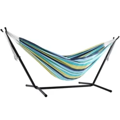 Vivere 9ft Double Cotton Hammock With Stand -Outdoor Furniture Store GUEST ee5de5be ec57 4784 b894 a50c42402e37