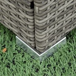 4pc Wicker Patio Seating Set With Cushions - Gray - GODEER -Outdoor Furniture Store GUEST ef59b98e 509a 4cd2 8032 508041669485