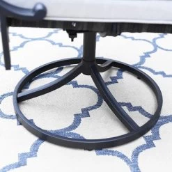 7pc Patio Dining Set With 360 Swivel Chairs With Cushions And 59"x35" Steel Table - Captiva Designs -Outdoor Furniture Store GUEST ef9c5196 e923 4e39 a8d8 5898f2266a6a