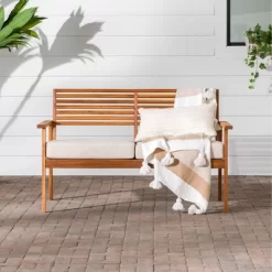 Saracina Home Mid-Century Modern Slatted Acacia Outdoor Bench 9 Saracina Home Mid-Century Modern Slatted Acacia Outdoor Bench -Outdoor Furniture Store GUEST efaeb18d e200 4a10 9b8c 21a002f51e05