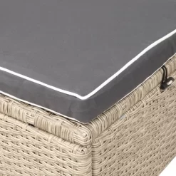 6pc Wicker Patio Set With Benches - Brown/Gray - GODEER -Outdoor Furniture Store GUEST efb75688 56f5 41cc a2d9 4b7de1e0e96d