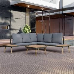 Stellar 4pc Outdoor Aluminum Sectional Set With Tables & Cushions - DUKAP -Outdoor Furniture Store GUEST f00b8f73 fd71 4752 be32 64232b81e3c9