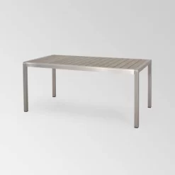 Cape Coral 3pc Aluminum Picnic Dining Set - Silver - Christopher Knight Home -Outdoor Furniture Store GUEST f01e87cb 2e49 46c0 bab9 6871f3a61006