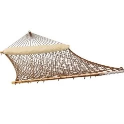 Sunnydaze Decor Sunnydaze Double Wide 2-Person Polyester Rope Hammock With Spreader Bars - 400-Pound Weight Capacity -Outdoor Furniture Store GUEST f0781f73 1a03 4d66 96ae 2a6066e918c4