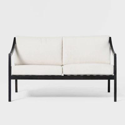 Saracina Home Mid-Century Modern Slatted Acacia Outdoor Bench With Cushions 8 Saracina Home Mid-Century Modern Slatted Acacia Outdoor Bench With Cushions - Image 6