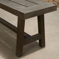 Renaissance Outdoor Patio Dining Picnic Bench - Gray - Vifah -Outdoor Furniture Store GUEST f28504a5 c6e1 4f14 92cc b78292aa5649 1