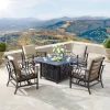 5pc Set With 42" Square Outdoor Aluminum Fire Table & Four Chairs - Oakland Living 2 5pc Set With 42" Square Outdoor Aluminum Fire Table & Four Chairs - Oakland Living -Outdoor Furniture Store GUEST f2d95c9c d3ec 45bb 81c4 b7a420fcde69