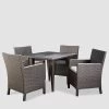 Celeste 5pc Wicker Dining Set - Gray/Light Gray - Christopher Knight Home -Outdoor Furniture Store GUEST f364bad3 77ee 4ad7 a2e3 1b1261d3b906