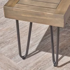 Jane Wood/Metal Patio Industrial Bench - Gray - Christopher Knight Home -Outdoor Furniture Store GUEST f441105e 42a6 4615 8d69 4b206948e914