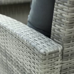 6pc Wicker Patio Set With Glass Table Ottomans - Gray/Dark Gray - GODEER -Outdoor Furniture Store GUEST f4a77ed0 fd4a 4866 90ac 0f3454e37359 1