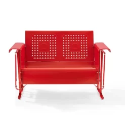 Bates Outdoor Loveseat Glider - Bright Red - Crosley -Outdoor Furniture Store GUEST f4bbecad ef83 4b27 ad2e 80f52dc2e8f0